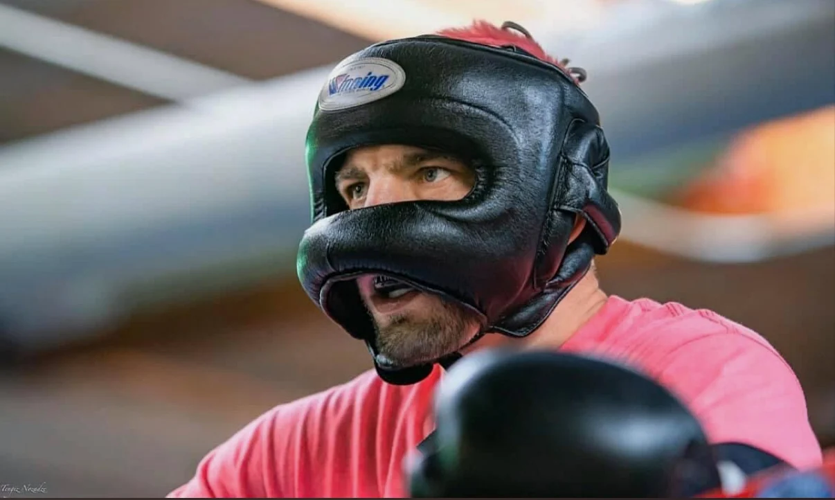 Close-up of boxing conditioning and training intensity